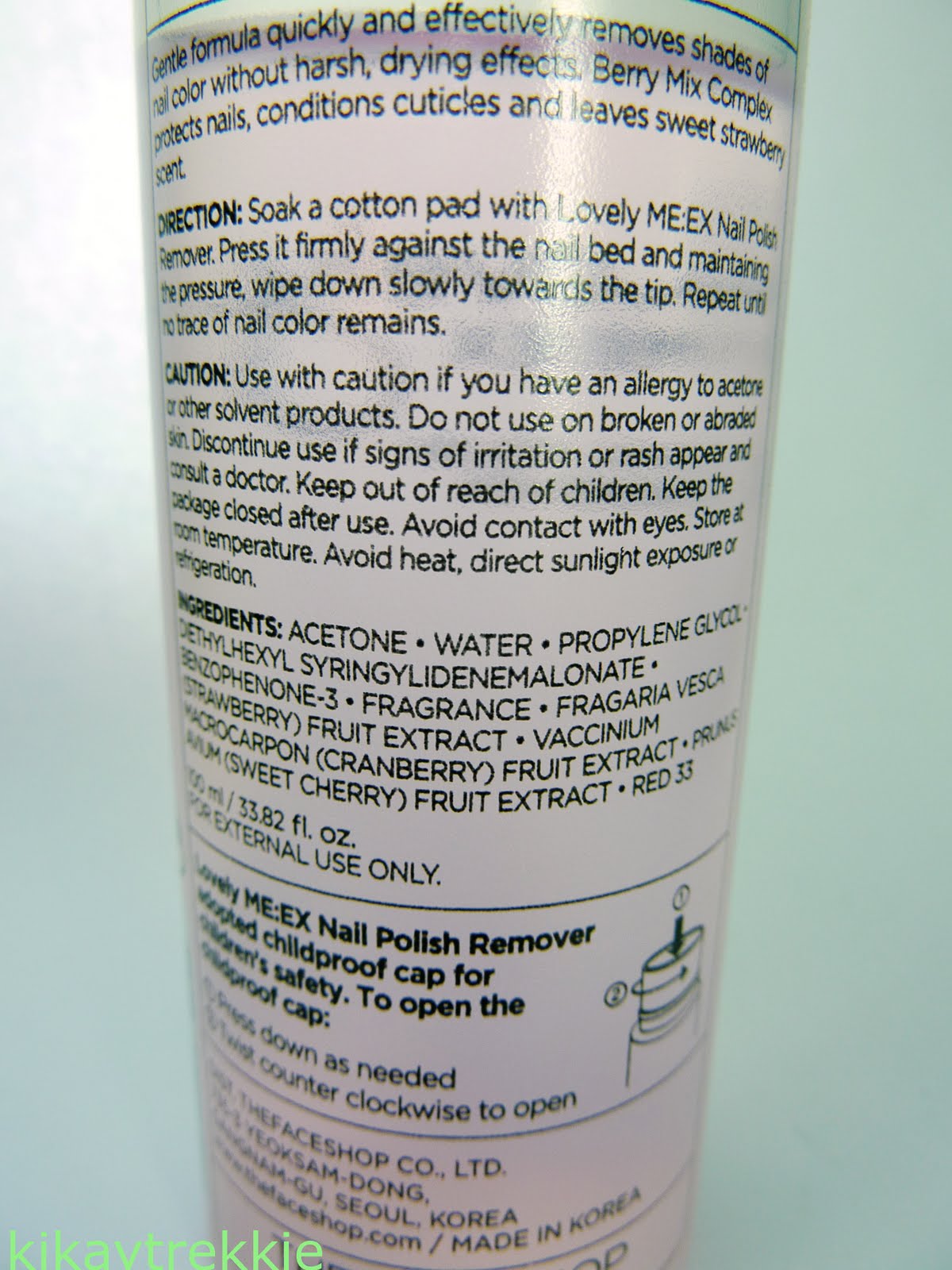 acetone nail remover instructions