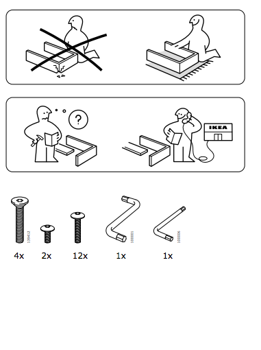 product assembly instructions instructions for display