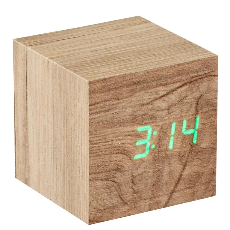 ginkgo wood alarm clock instructions