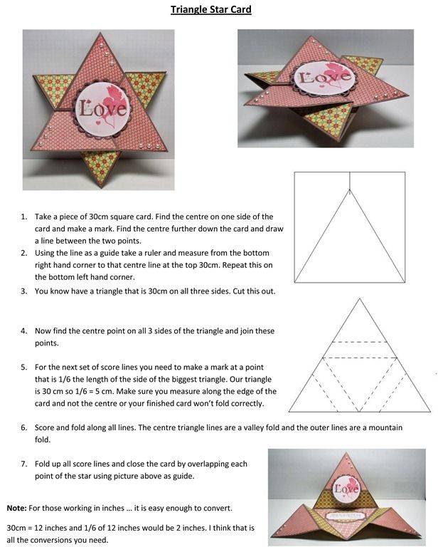 christmas teepee card instructions