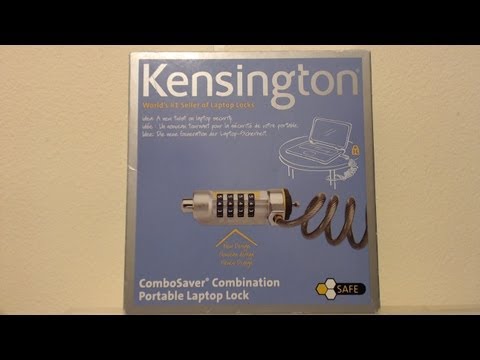 kensington clicksafe combination laptop lock instructions