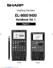 sharp el-9600 instruction manual